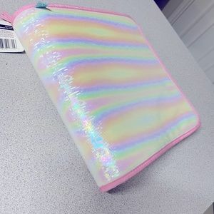 Pink and silver girls binder